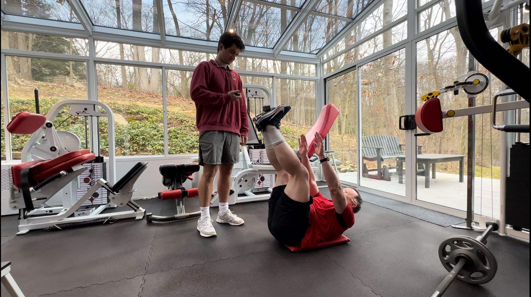 Private personal training session inside Pure Conditioning at the Solarium in Stamford CT
