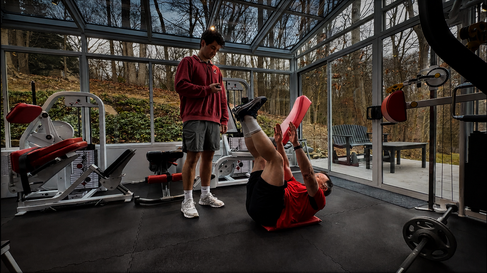 Private Personal Trainer in Stamford CT coaching client during one-on-one training