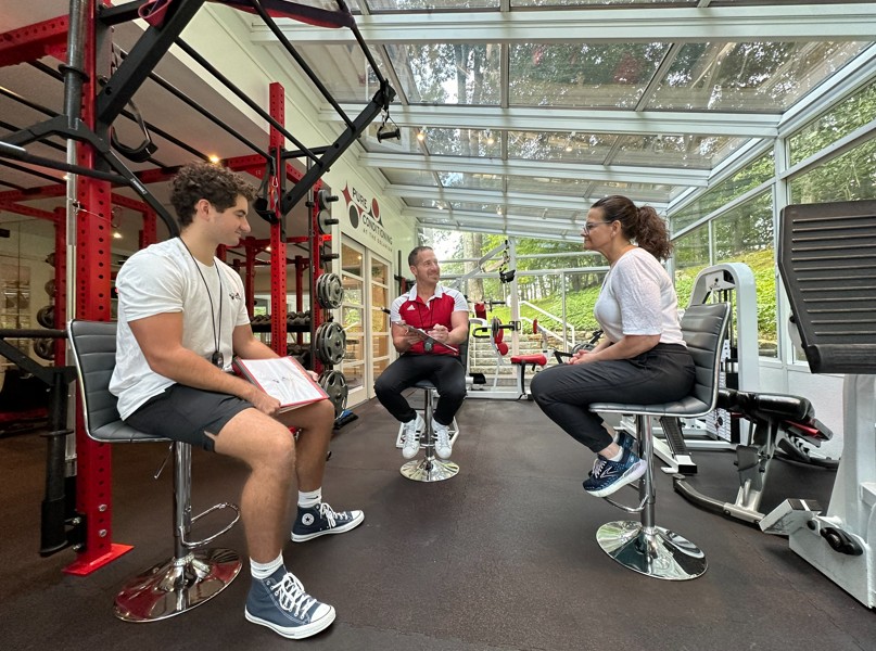 Nutrition consulting session at Pure Conditioning at the Solarium in Stamford CT