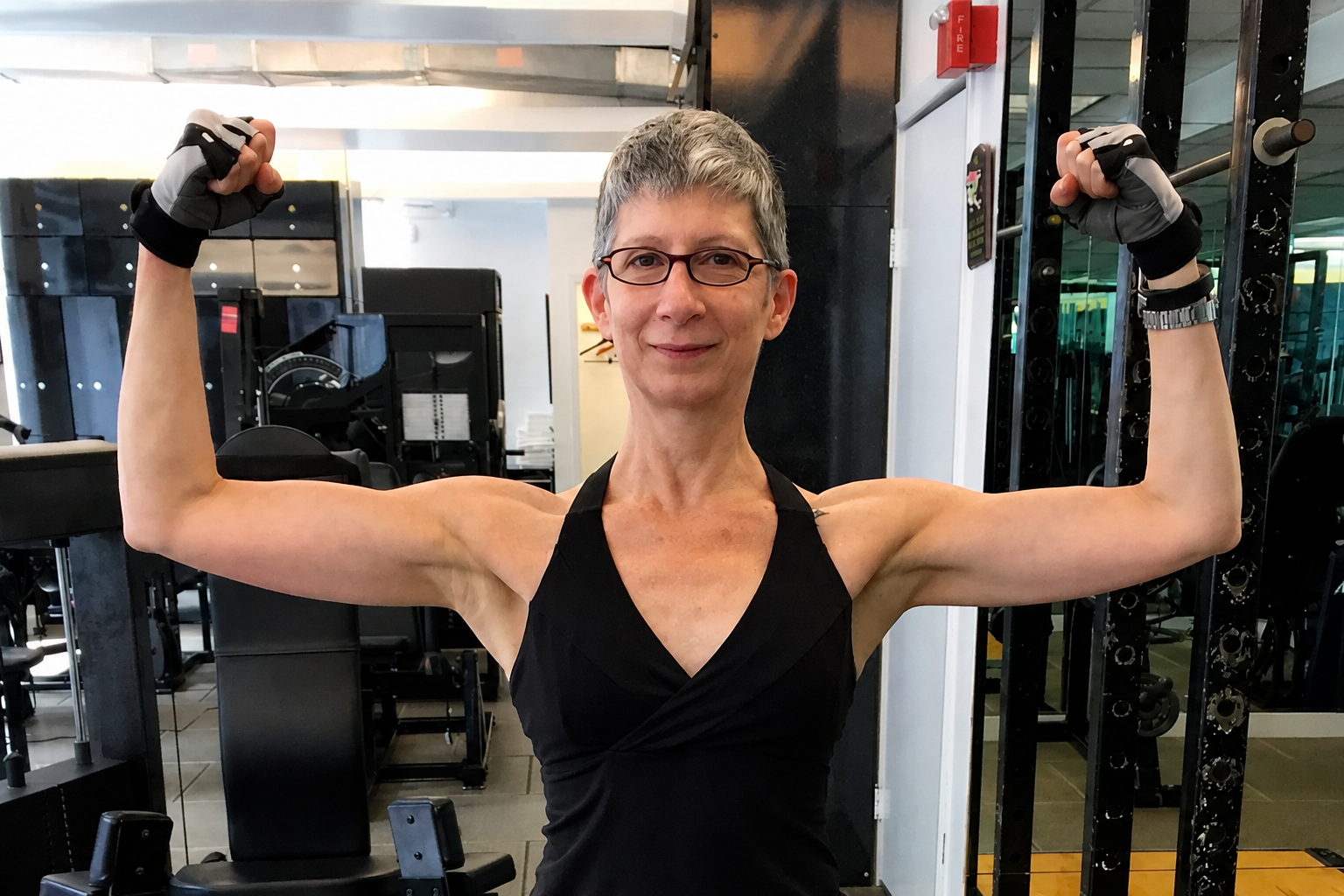 Client demonstrating strength and progress at Pure Conditioning in Manhattan