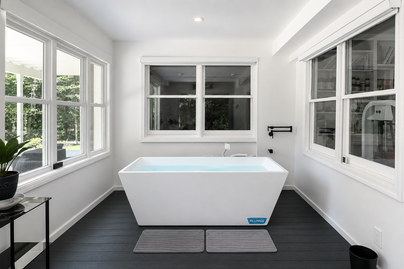 Cold plunge recovery tub at Pure Conditioning in Stamford CT