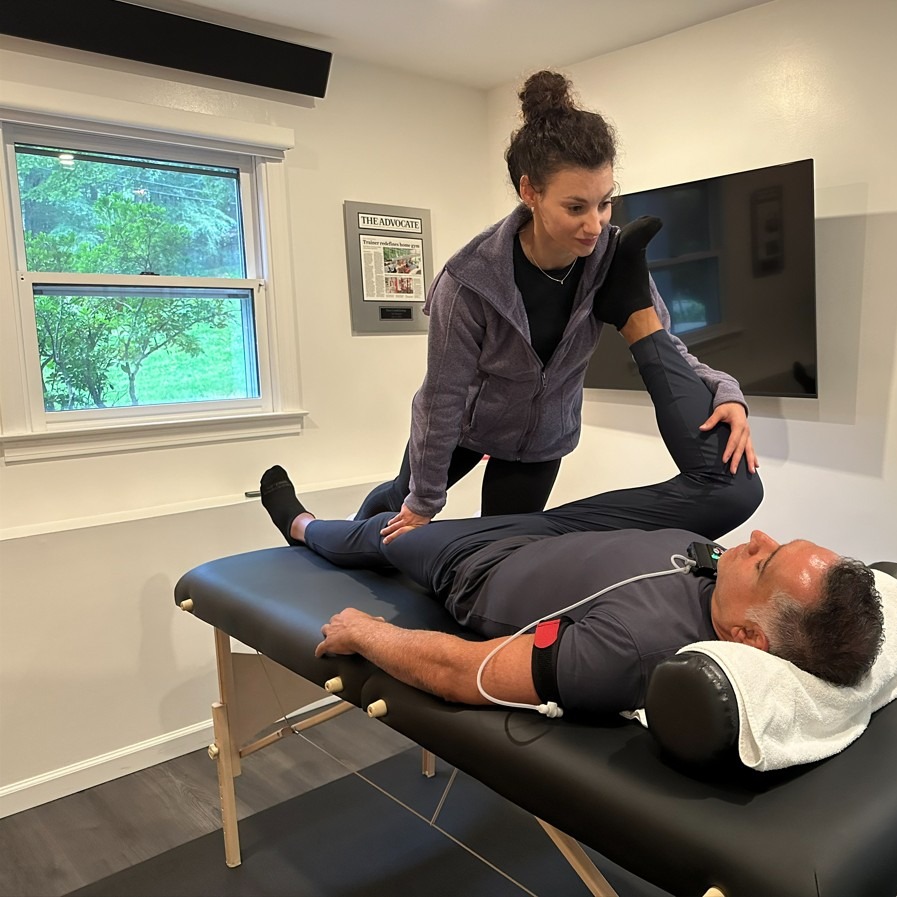 Injury rehabilitation session at Pure Conditioning